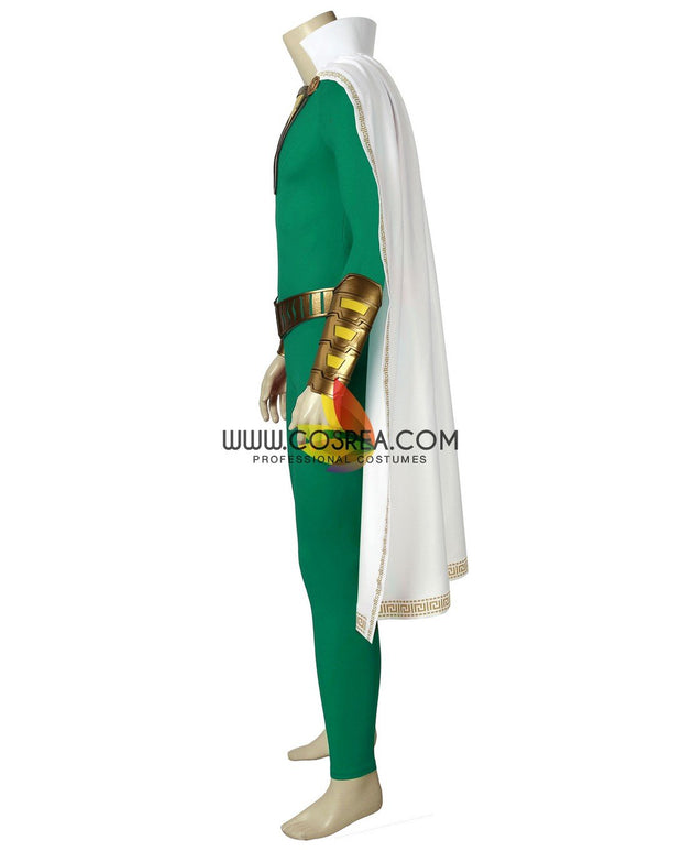 Cosrea DC Universe Shazam Green Version Cosplay Costume