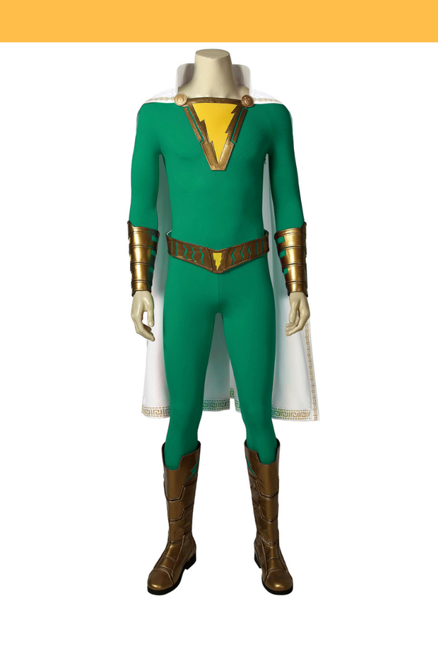 Cosrea DC Universe Shazam Green Version Cosplay Costume