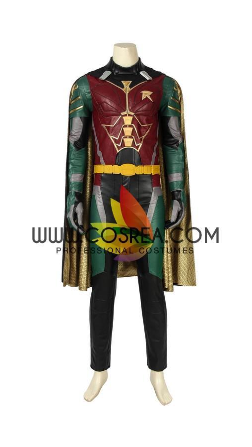 Titan Robin Metallic PU Leather Cosplay Costume