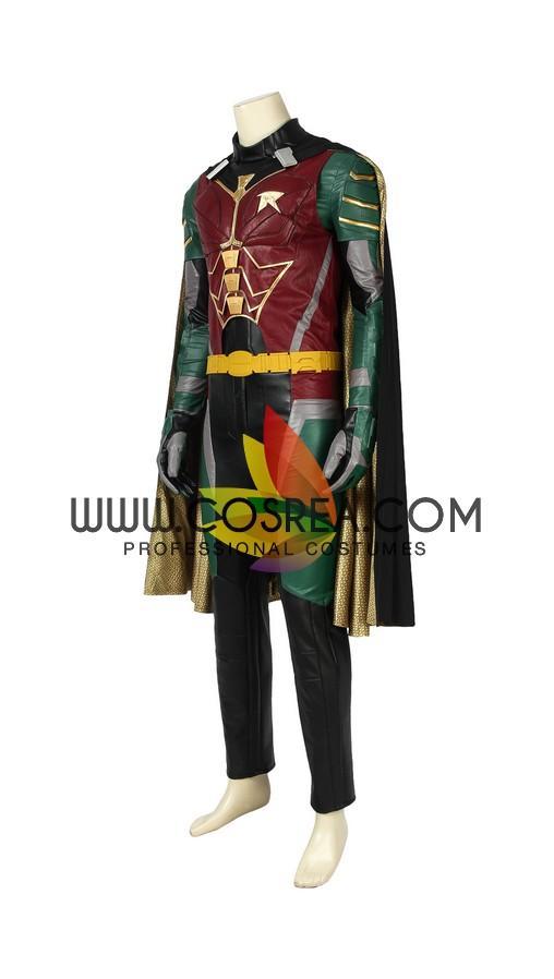 Cosrea DC Universe Titan Robin Metallic PU Leather Cosplay Costume