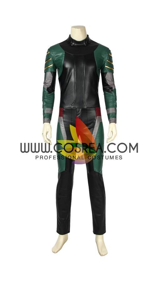 Cosrea DC Universe Titan Robin Metallic PU Leather Cosplay Costume
