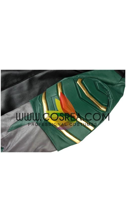 Cosrea DC Universe Titan Robin Metallic PU Leather Cosplay Costume