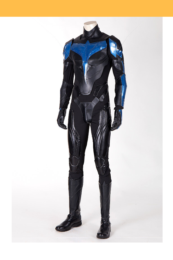 Cosrea DC Universe Titans Nightwing PU Leather Cosplay Costume