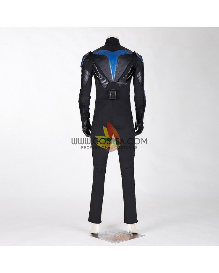 Cosrea DC Universe Titans Nightwing PU Leather Cosplay Costume