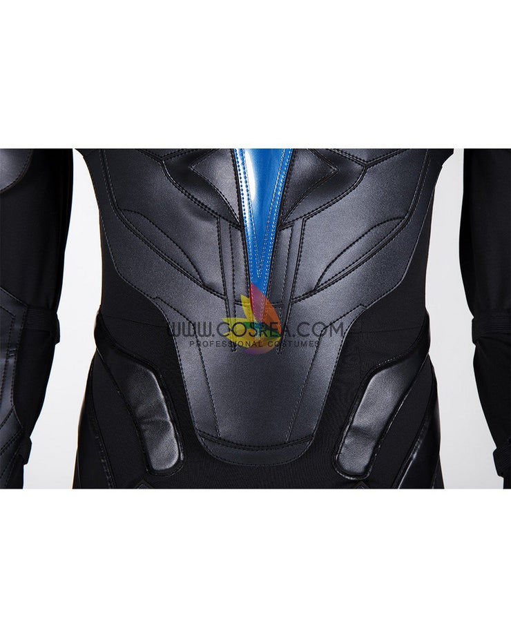 Cosrea DC Universe Titans Nightwing PU Leather Cosplay Costume