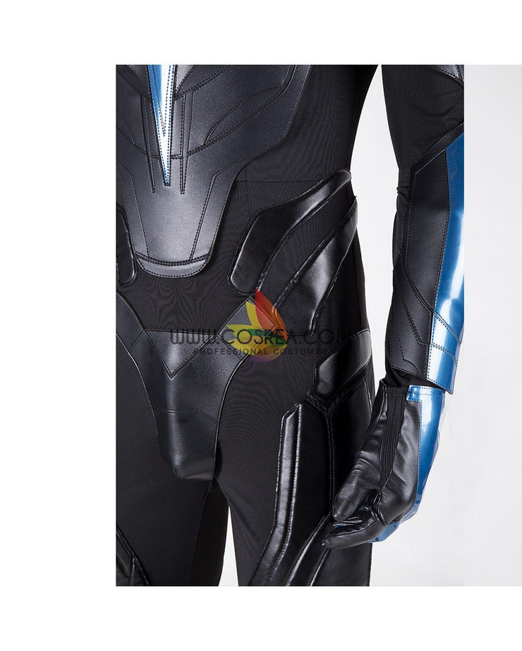 Cosrea DC Universe Titans Nightwing PU Leather Cosplay Costume