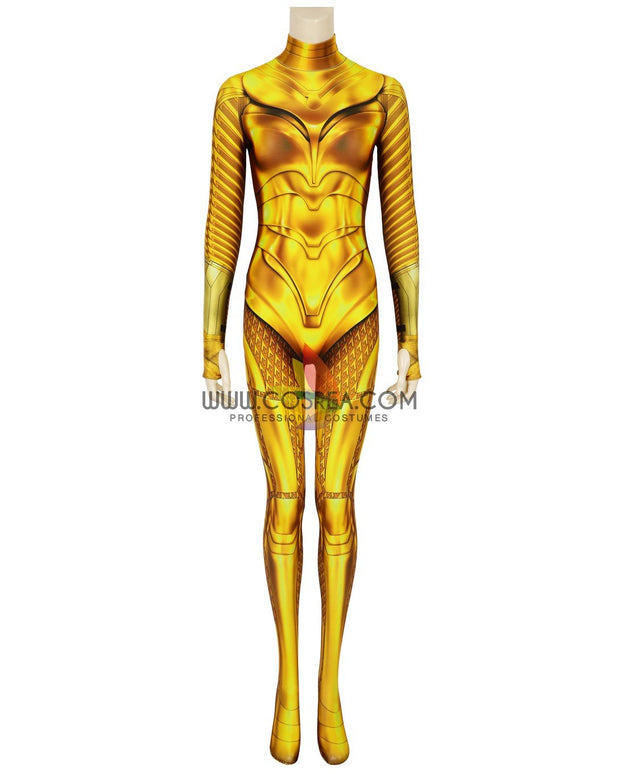 Cosrea DC Universe Wonder Woman 1984 Gold Armor Digital Printed Cosplay Costume