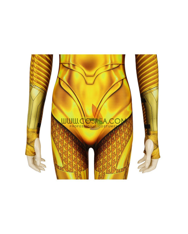 Cosrea DC Universe Wonder Woman 1984 Gold Armor Digital Printed Cosplay Costume