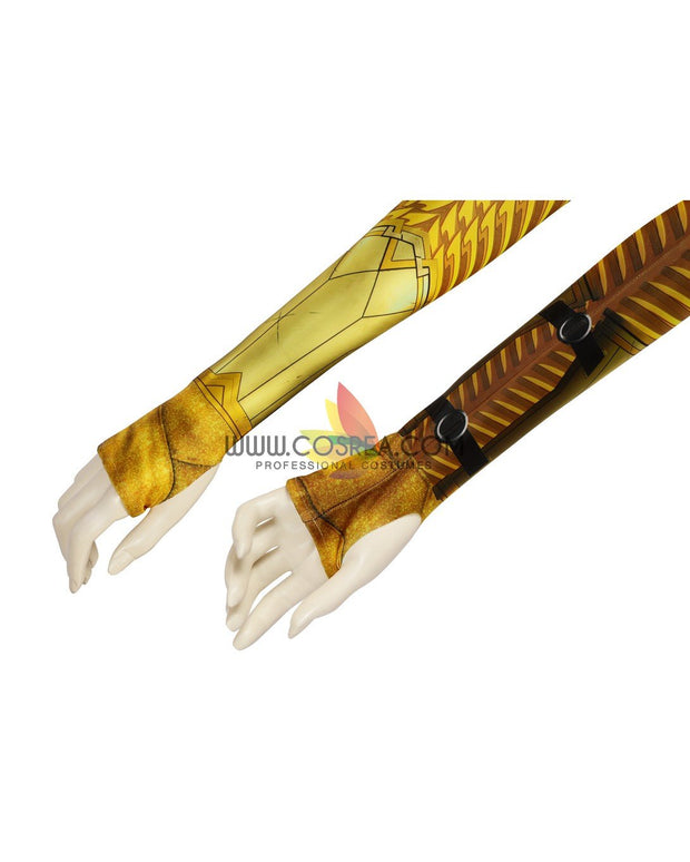 Cosrea DC Universe Wonder Woman 1984 Gold Armor Digital Printed Cosplay Costume