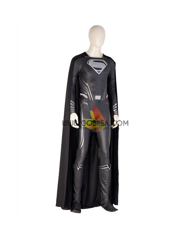 Cosrea DC Universe Zack Snyder's Justice League Black Superman Suit Cosplay Costume