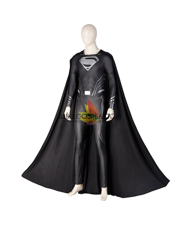 Cosrea DC Universe Zack Snyder's Justice League Black Superman Suit Cosplay Costume