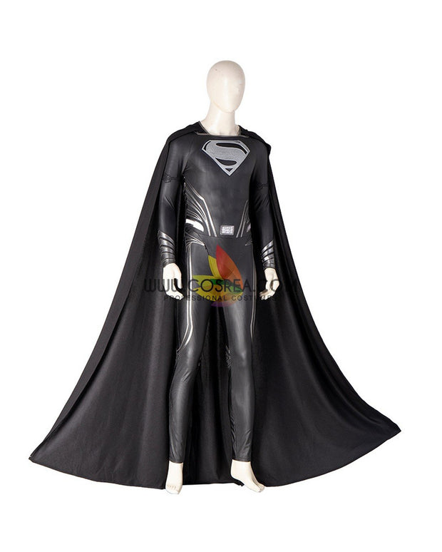 Cosrea DC Universe Zack Snyder's Justice League Black Superman Suit Cosplay Costume