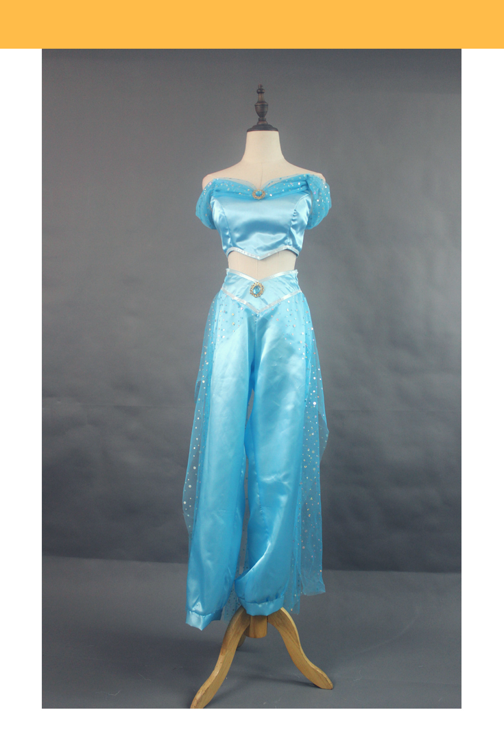 aladdin jasmine dress Princess Jasmine Aladdin Classic Satin Cosplay Costume