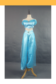 Cosrea Disney Aladdin Jasmine Classic Satin Cosplay Costume