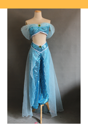 Cosrea Disney Aladdin Jasmine Sequin Fabric Cosplay Costume