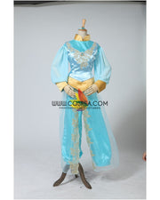 Princess Jasmine Aladdin Satin With Chiffon Sleeves Cosplay Costume