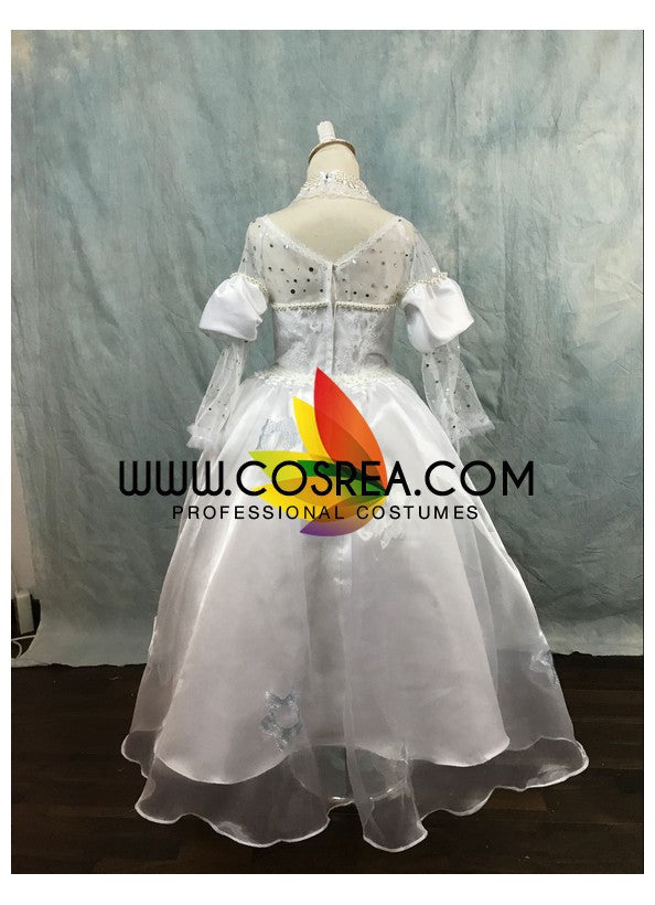 Cosrea Disney Alice In The Wonderland White Queen Children Size Cosplay Costume