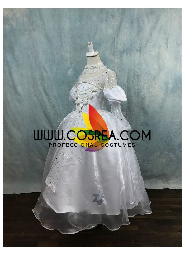 Cosrea Disney Alice In The Wonderland White Queen Children Size Cosplay Costume