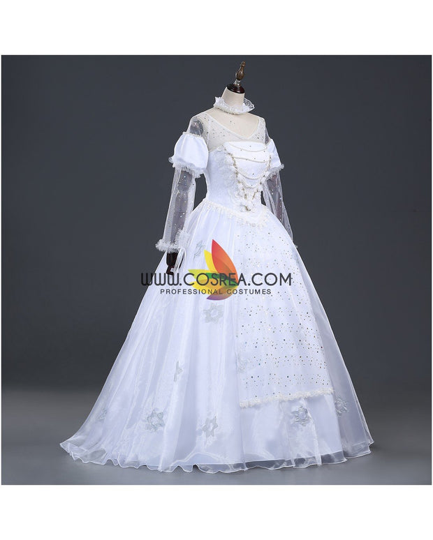 White Queen Alice in the Wonderland Cosplay Costume