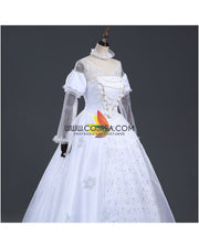 White Queen Alice in the Wonderland Cosplay Costume