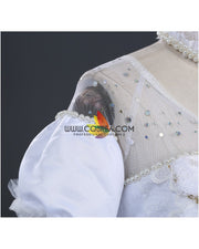 White Queen Alice in the Wonderland Cosplay Costume