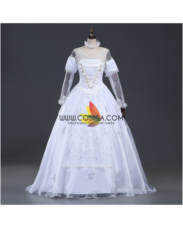 White Queen Alice in the Wonderland Cosplay Costume