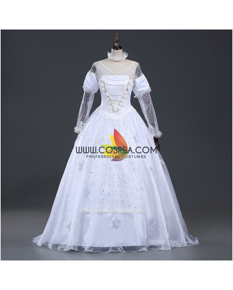 White Queen Alice in the Wonderland Cosplay Costume Without Boning / Combination Lace Tie White Queen Alice in the Wonderland Cosplay Costume Without Boning / Combination Lace Tie