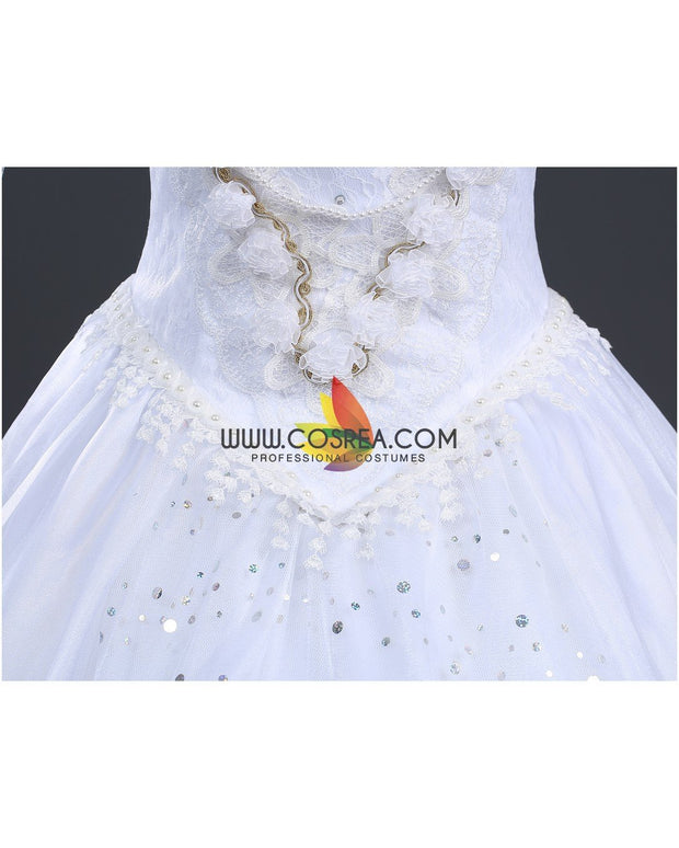 White Queen Alice in the Wonderland Cosplay Costume