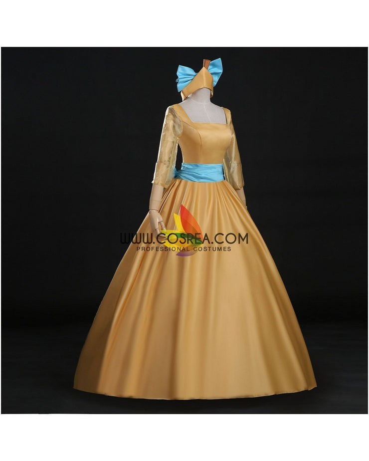 Cosrea Disney Anastasia Classic Satin Cosplay Costume
