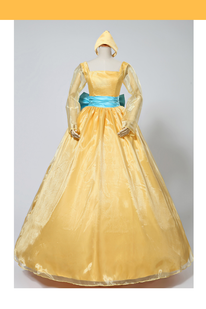 Princess Anastasia Light Gold Satin Cosplay Costume Without Boning / Concealed Zipper Princess Anastasia Light Gold Satin Cosplay Costume Without Boning / Concealed Zipper