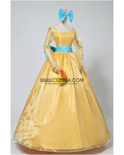Princess Anastasia Light Gold Satin Cosplay Costume