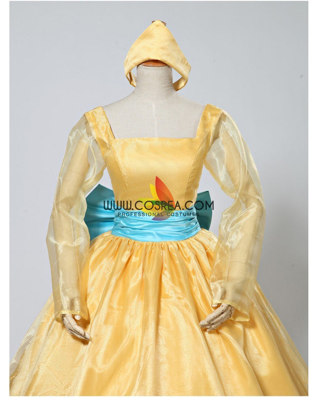 Princess Anastasia Light Gold Satin Cosplay Costume Cosrea Cosplay