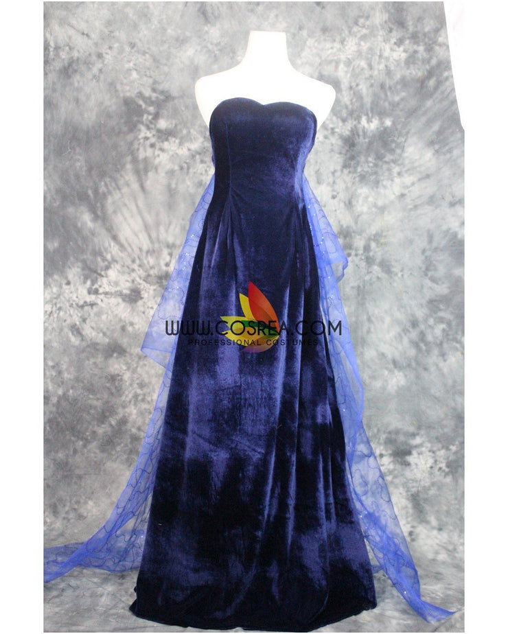 Princess Anastasia Navy Blue Formal Evening Gown Cosplay Costume - Cosrea Cosplay Princess Anastasia Navy Blue Formal Evening Gown Cosplay Costume - Cosrea Cosplay