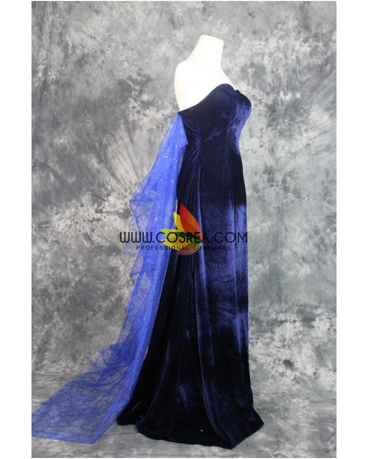 anastasia dress blue Princess Anastasia Navy Blue Formal Evening Gown Cosplay Costume