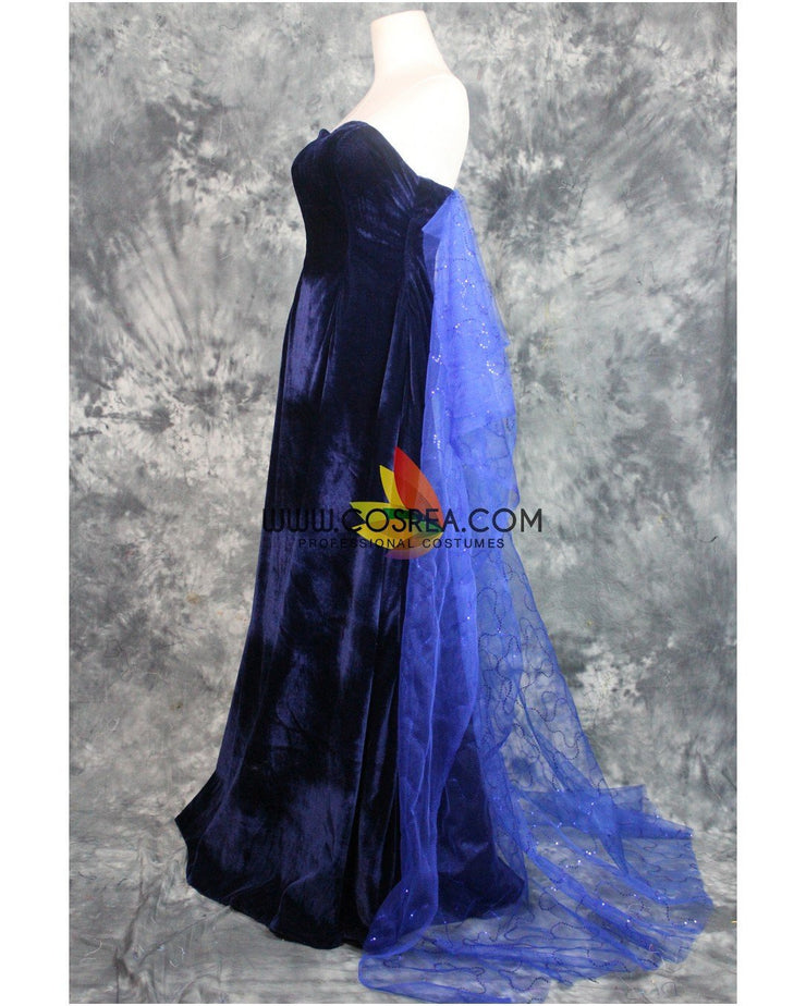 Princess Anastasia Navy Blue Formal Evening Gown Cosplay Costume Without Boning / Traditional Lace Tie Princess Anastasia Navy Blue Formal Evening Gown Cosplay Costume Without Boning / Traditional Lace Tie