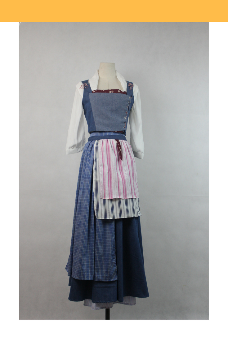 Princess Belle 2017 Live Action Movie Peasant Cosplay Costume Princess Belle 2017 Live Action Movie Peasant Cosplay Costume