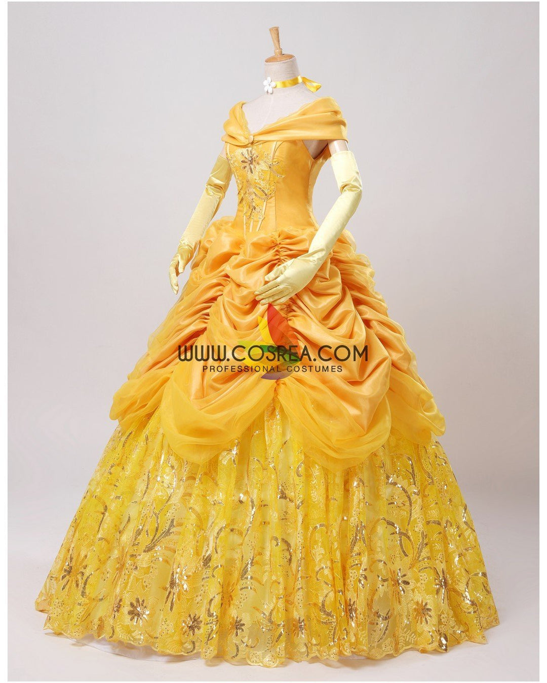 green emerald velvet dress Women's Belle Ball Gown Deluxe Costume main image 0