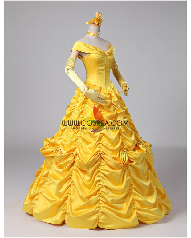 Cosrea Disney Beauty And Beast Belle Classic Ballgown Cosplay Costume