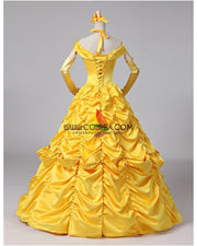 Cosrea Disney Beauty And Beast Belle Classic Ballgown Cosplay Costume