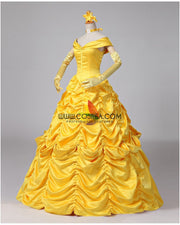 Cosrea Disney Beauty And Beast Belle Classic Ballgown Cosplay Costume