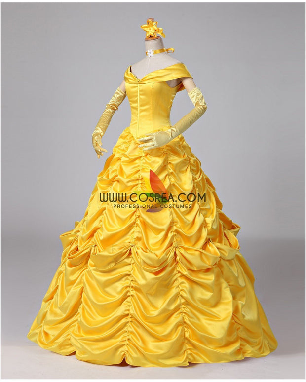 Cosrea Disney Beauty And Beast Belle Classic Ballgown Cosplay Costume