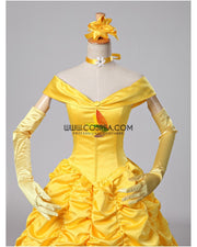 Cosrea Disney Beauty And Beast Belle Classic Ballgown Cosplay Costume