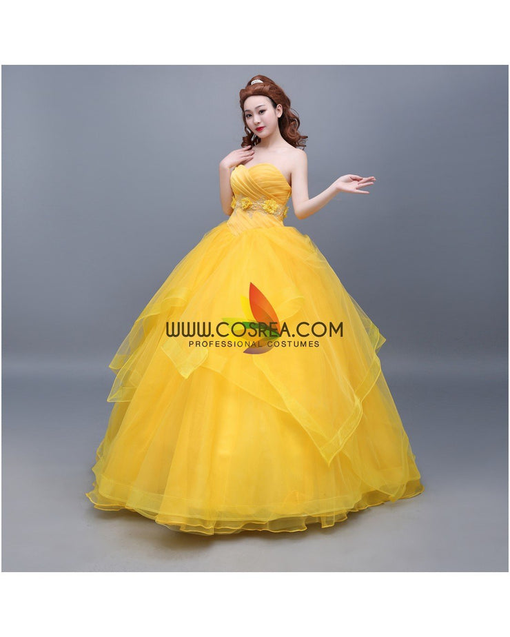 Princess Belle Classic Basque Style Beauty And Beast Cosplay Costume