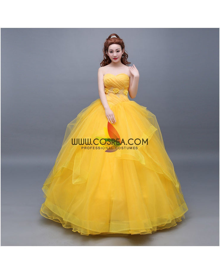 Princess Belle Classic Basque Style Beauty And Beast Cosplay Costume