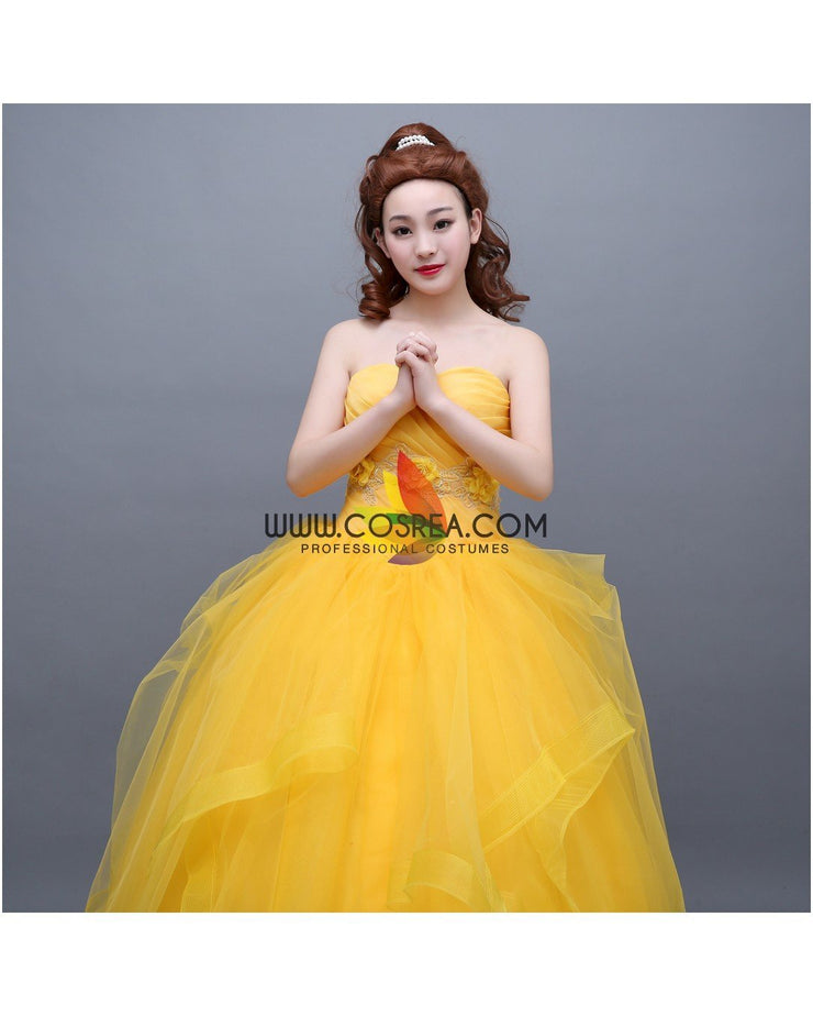 Princess Belle Classic Basque Style Beauty And Beast Cosplay Costume