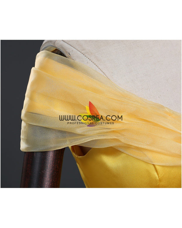 Cosrea Disney Beauty And Beast Belle Classic Multilayer Organza Tulle Cosplay Costume