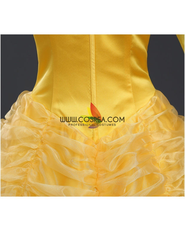 Cosrea Disney Beauty And Beast Belle Classic Multilayer Organza Tulle Cosplay Costume