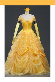 Cosrea Disney Beauty And Beast Belle Classic Multilayer Organza Tulle Cosplay Costume