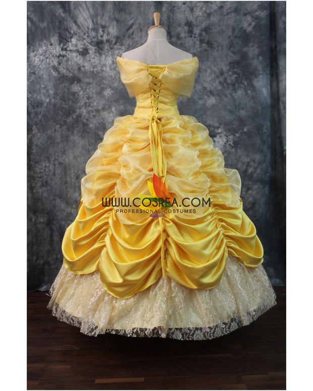 Princess Belle Classic Multilayer Tulle Beauty And Beast Cosplay Costume