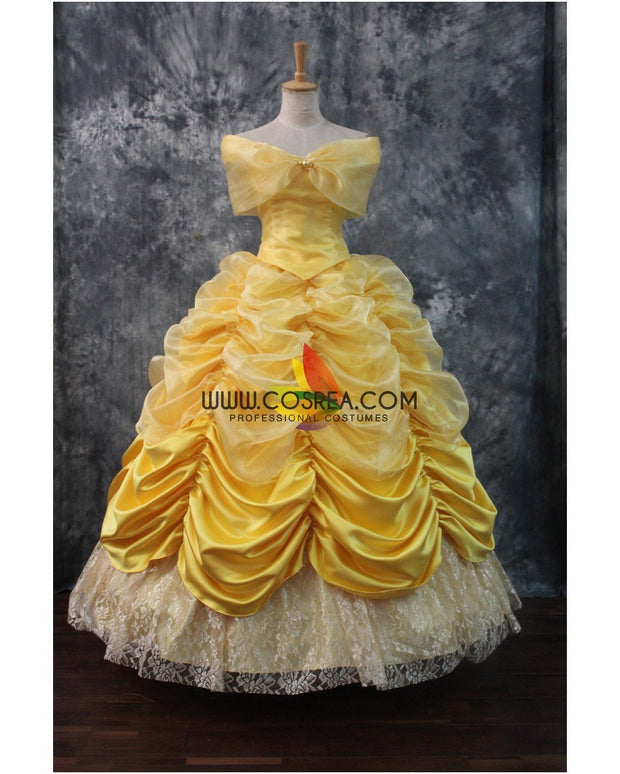 Princess Belle Classic Multilayer Tulle Beauty And Beast Cosplay Costume